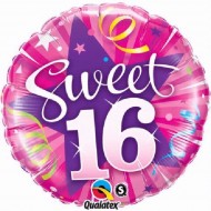 Sweet 16 Shining Star Birthday Balloon
